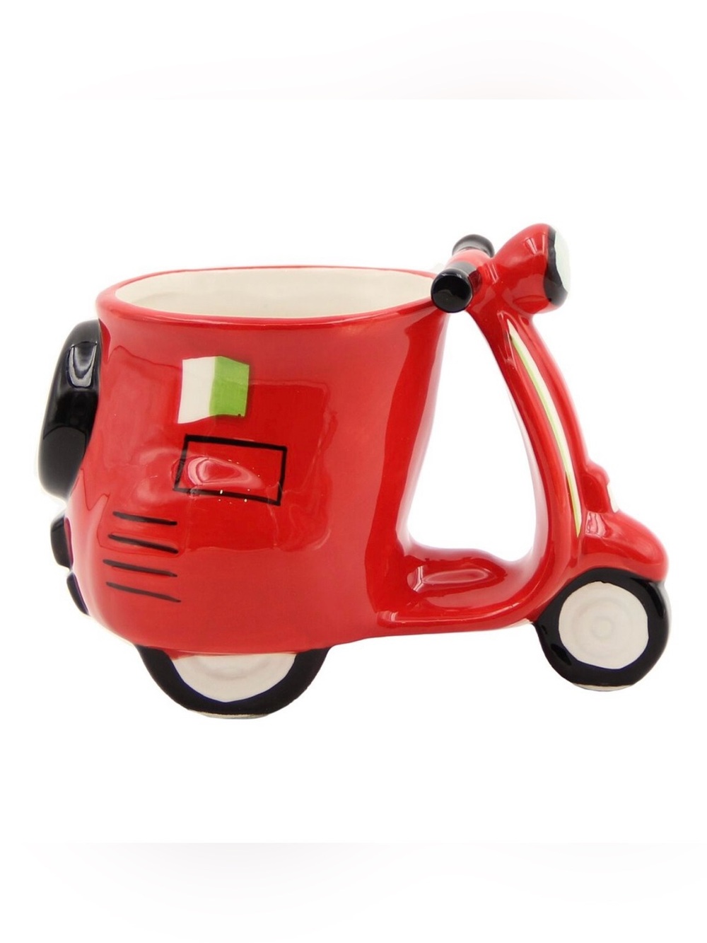World Market Red Scooter Ceramic Mug
